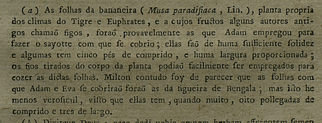 Brotero e a bananeira: reflexões sobre o fazer científico no século XVIII